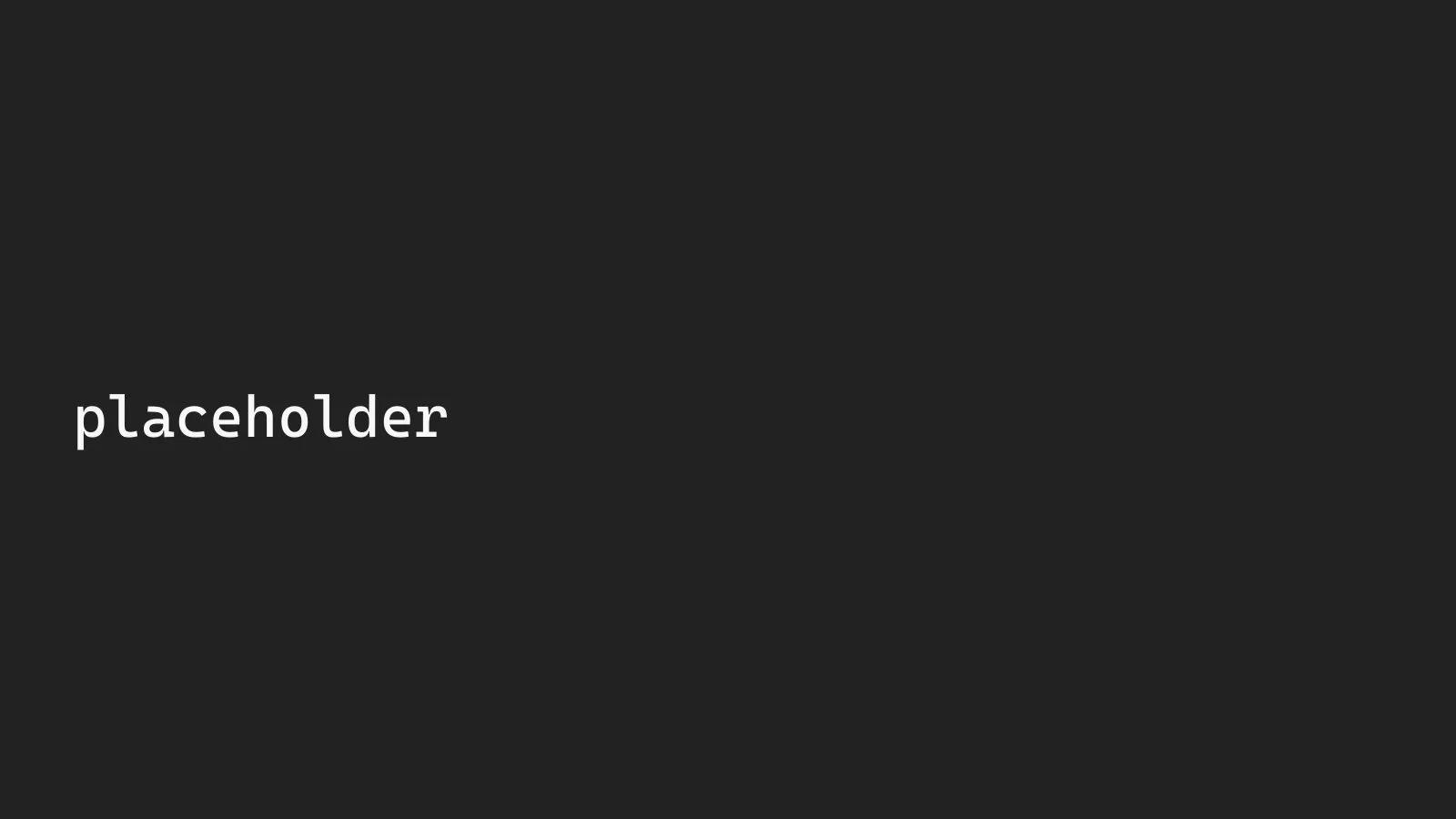 Placeholder hero image